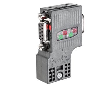 SIEMENS BUS CONNECTOR FOR PROFIBUS UP TO 12 MBIT/S 35 DEGREE ANGLE CABLE OUTLET, IPCD