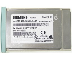 SIEMENS SIMATIC S7, MEMORY CARD FOR S7-400, LONG VERSION, 5V FLASH-EPROM, 4 MBYTES: 6ES7952-1KM00-0AA0
